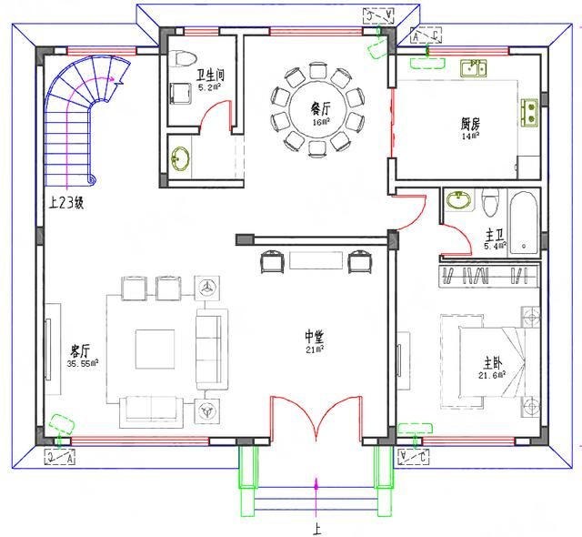 5款徽派风格三四层经典实用农村自建房设计图(含效果图 平面图)