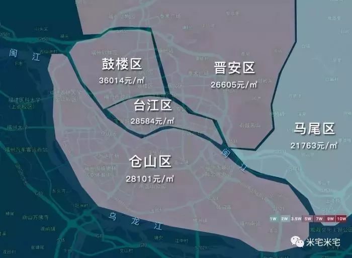 附:福州房价地图