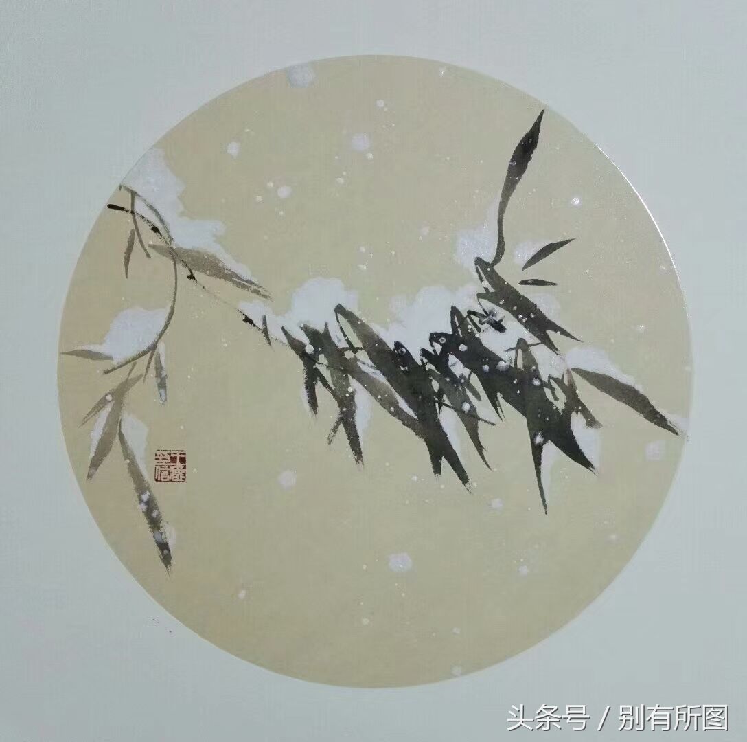 画家王猛老师精品国画花鸟画斗方软卡小品,50cm作品九