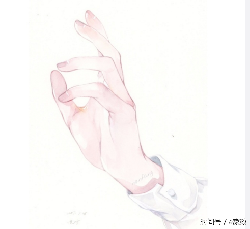 纤纤素手-水彩欣赏 来自插画师南fang