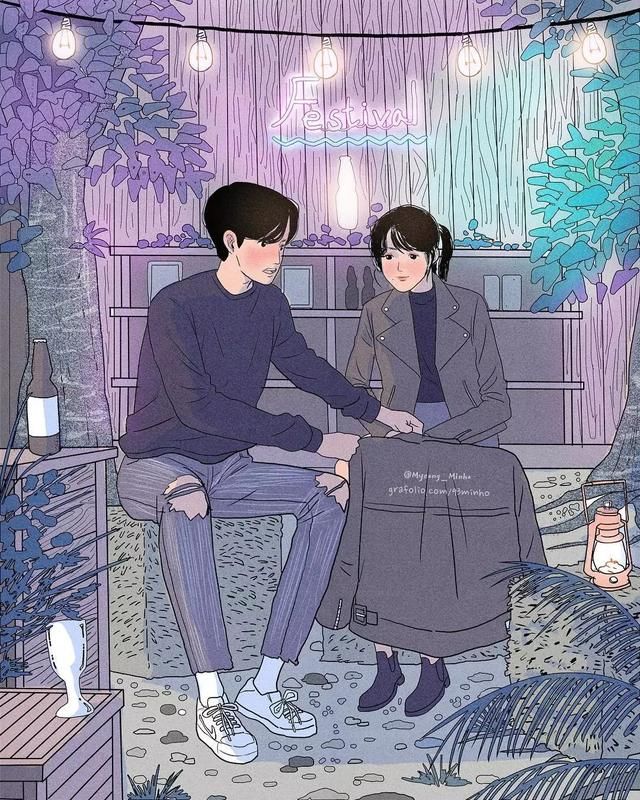 90后韩国小哥画出女友甜蜜日常,虐哭单身狗