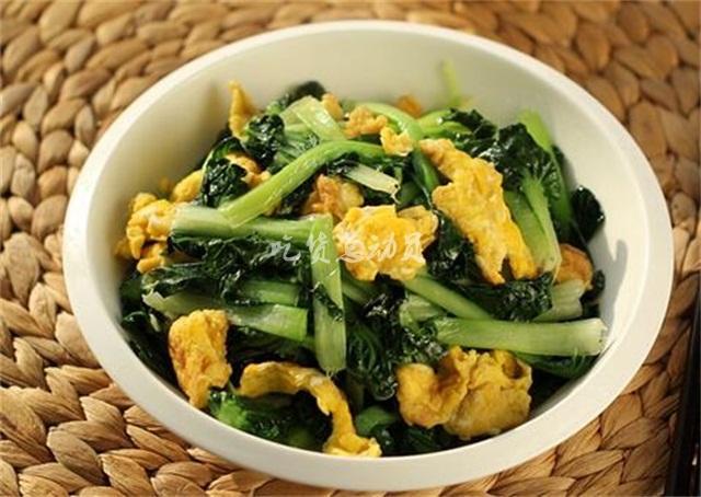 推荐二:鸡蛋炒乌塌菜