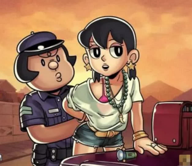 当《哆啦a梦》的主角步入社会,静香沦为混混女,小夫的