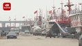 连云港：476艘渔船出海春捕 收获春日第一网鲅鱼