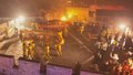 八达岭夜长城点亮团圆灯火