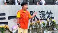 731部队罪证陈列馆外，一位小讲解员讲着那永志不忘的历史