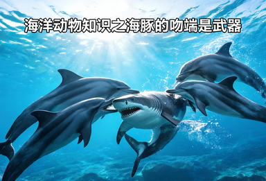 海洋动物知识之海豚的吻端是武器