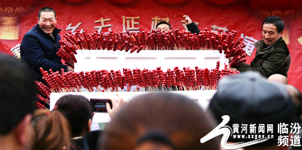 隰县去延村贫困户为全村送了一份特殊的贺岁礼