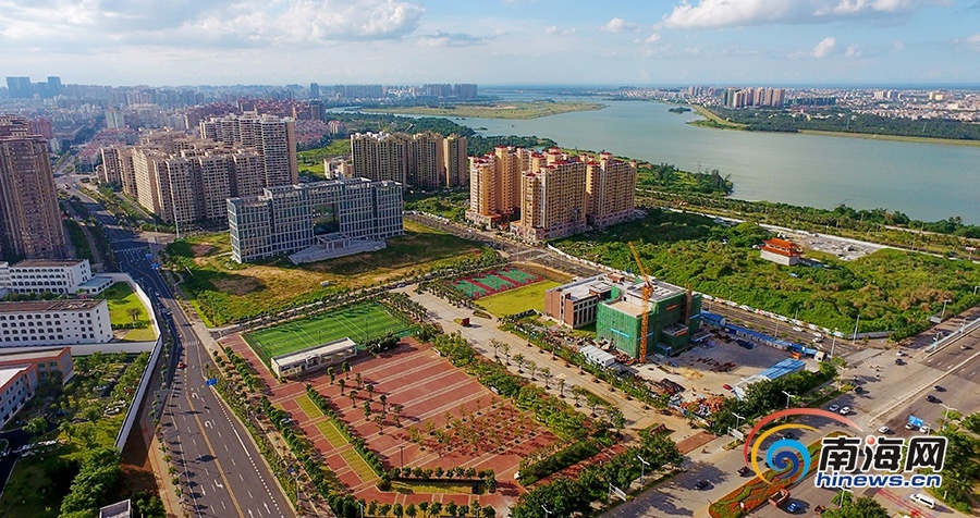 瞰海南| 航拍海口琼山双创广场靓丽新貌