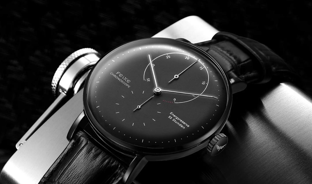 飞克品牌手表,弧形镜面腕表适合年轻人戴