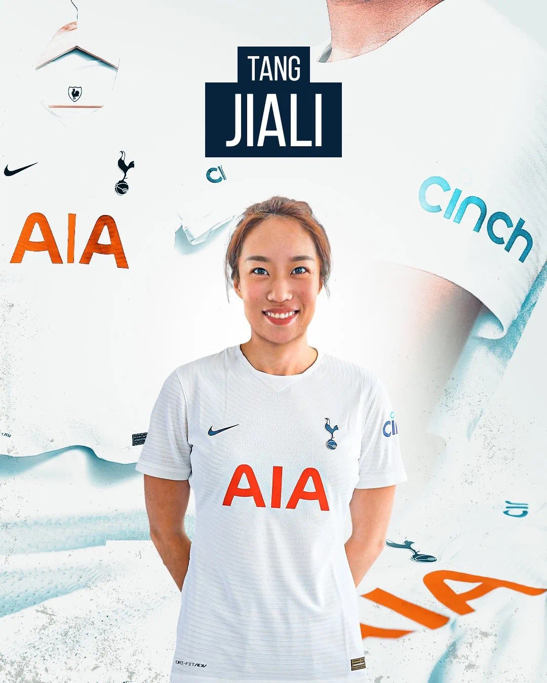 唐佳丽加盟热刺!中国女足登陆英超第一人! 唐佳丽加盟热刺!中国女足登陆英超第一人!