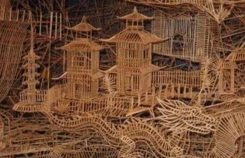 10万根牙签变成举世艺术品,网友:是我眼花吗?