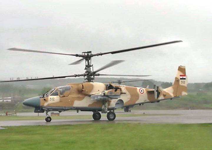 俄为埃及制造卡52直升机真容亮相