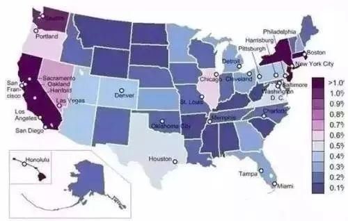 一窥美国华人分布和现状