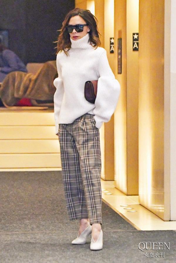 白毛衣搭配丨有一场白色暖流即将来袭,还不快