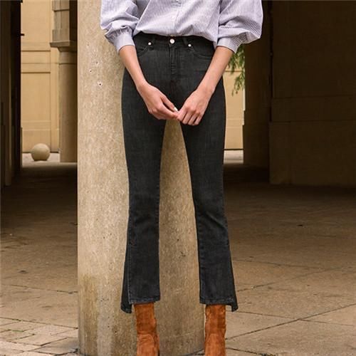 喇叭裤到底要配什么鞋子穿才好看,不同鞋子会