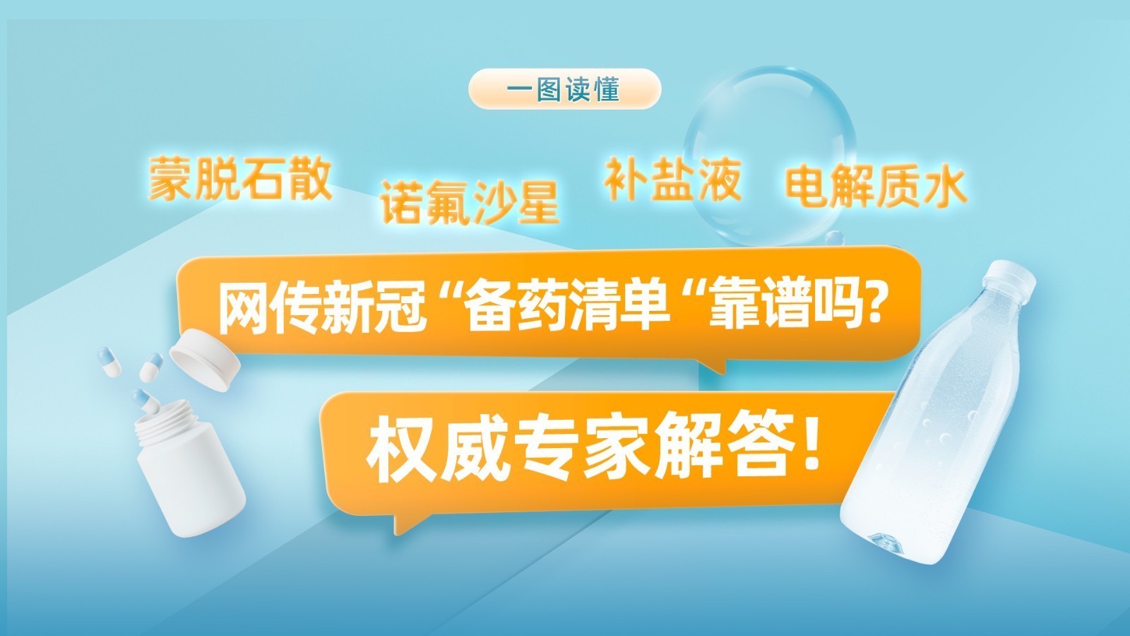 图说｜有关蒙脱石散、诺氟沙星、补盐液、电解质水，药剂师这样回应→