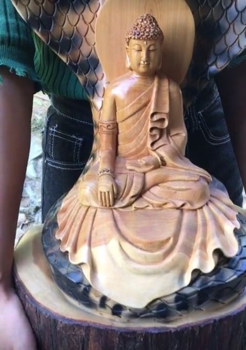 女子抱着一条大蟒蛇,路人看了惊慌失措远离女子,女子却安静如神