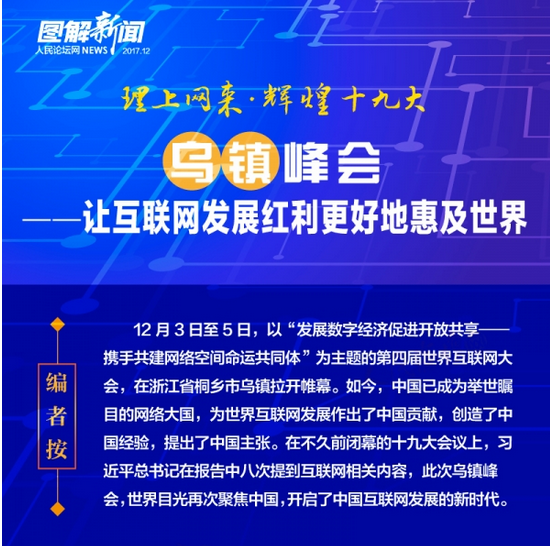 【理上网来·辉煌十九大】图解：乌镇峰会——让互联网发展红利更好地惠及世界