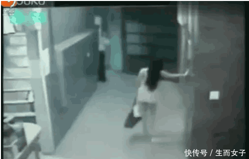 短裙女子醉酒回家, 男子没忍住在楼梯间下了手