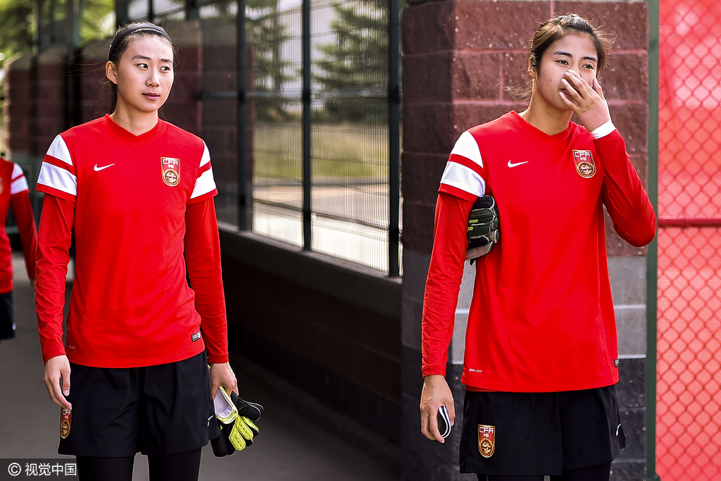 2015年6月4日，加拿大，2015女足世界杯前瞻，中国女足训练备战。