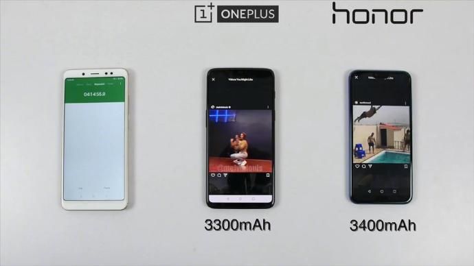 一加6和荣耀10续航测试:电池容量差不多,续航