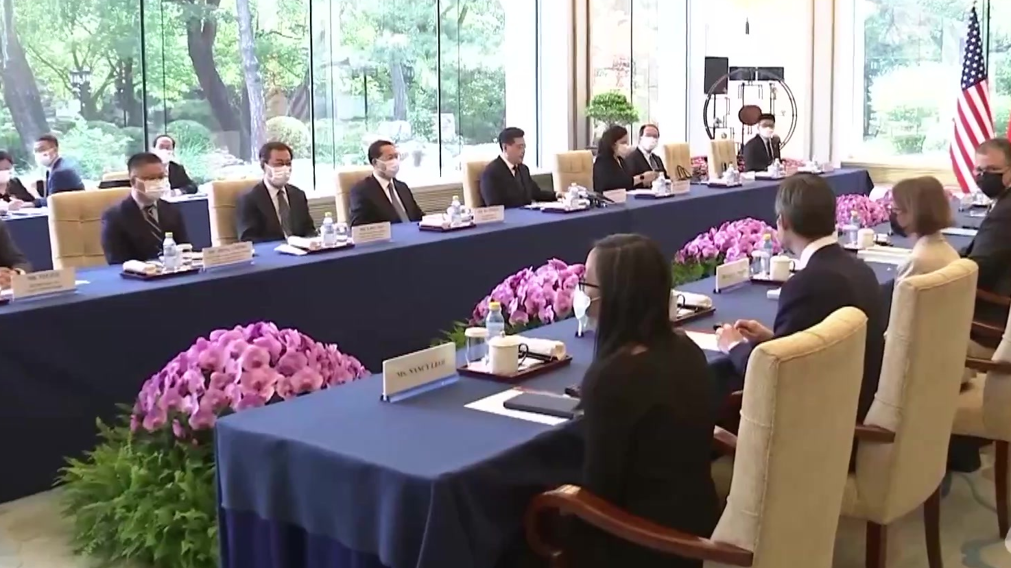 现场直击：中美外长在北京会谈_北京时间