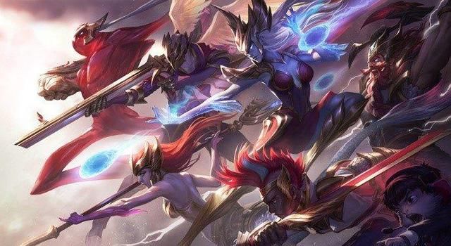 英雄联盟:S1到S7冠军皮肤原画全在这儿了,想不