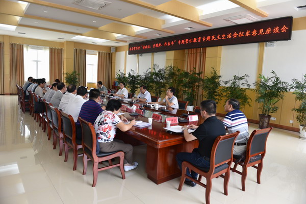 怀宁县委常委会专题民主生活会征求意见座谈会