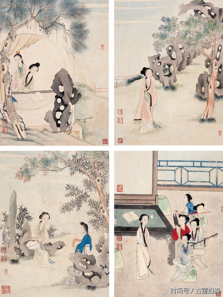 清代十大宫廷画家之一金廷标作品大全 清代十大宫廷画家之一金廷标作品大全