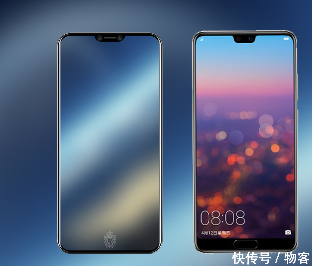 刘海屏 ,概念版荣耀10,对比华为P20