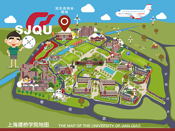 当天,活动承办方上海建桥学院于16号线地铁滴水湖站2号口设有短驳车.