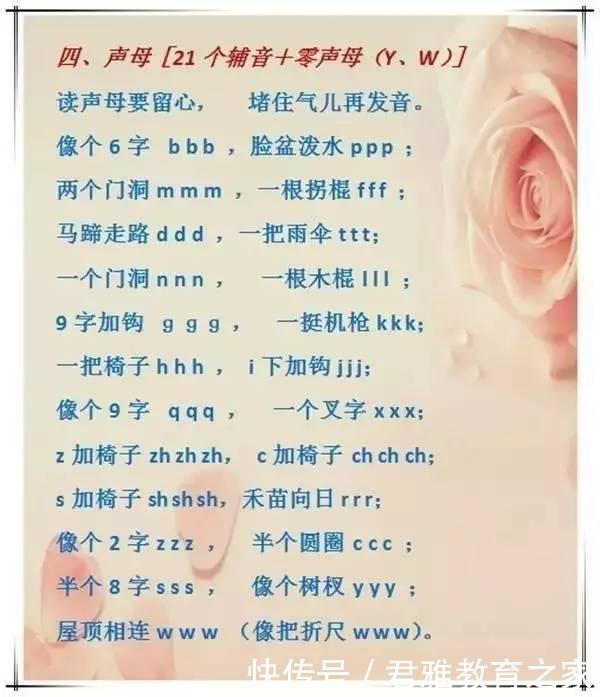 这位妈妈真是天才,把小学拼音知识全变顺口溜