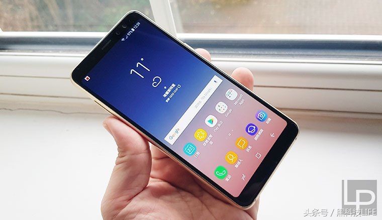 三星Galaxy A8 2018上手实拍,超窄边框、前置