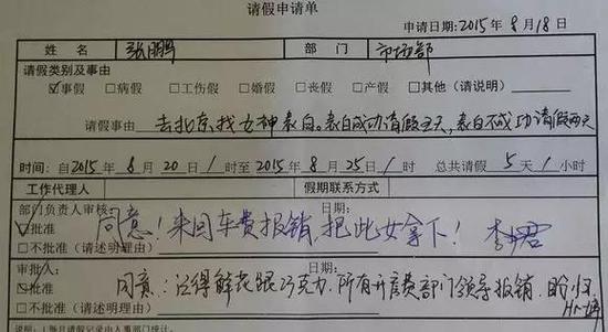 女員工因一天沒吃肉請假半天 領導准假給出這理由