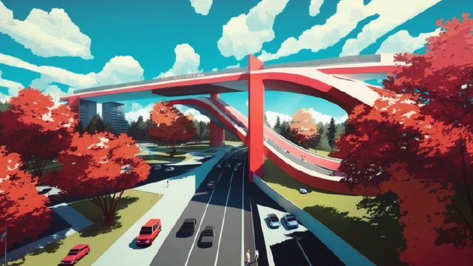 AI绘画新北京:城市慢行道 AI绘画新北京:城市慢行道