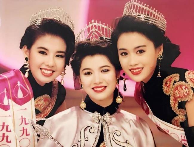 梁小冰晒与袁咏仪选美的照片,网友:袁咏仪的眼