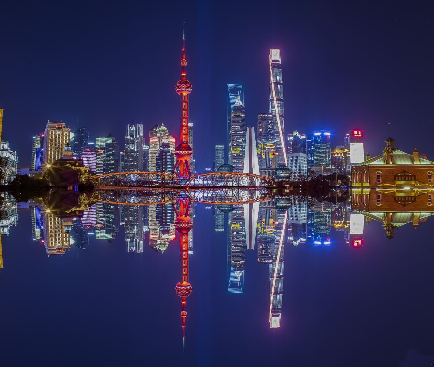 世界级大城市天际线高清美图,第一张中国上海
