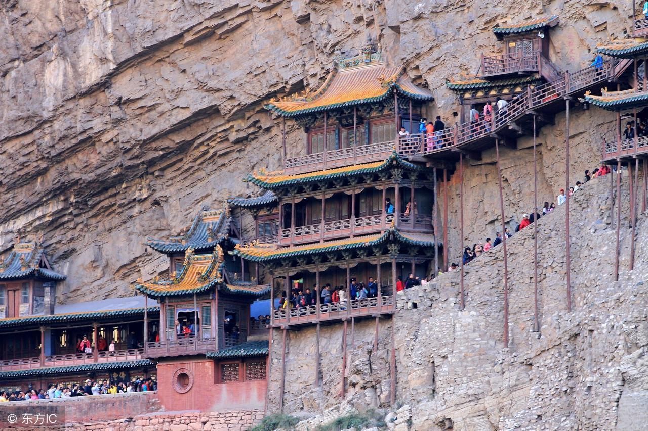 山西省大同市浑源县恒山悬空寺,入选世界十大