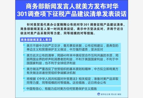 反击!商务部公布对美加征关税商品清单 涉500