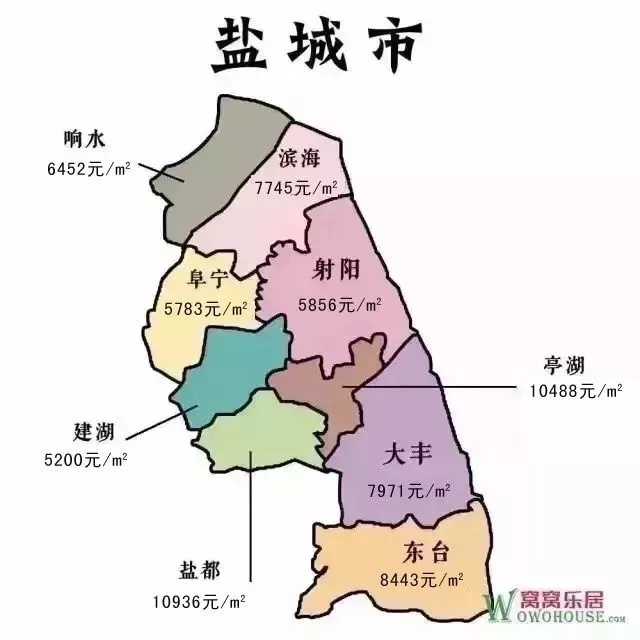 7月份江苏房价地图出炉 兴化房价竟然涨到了这