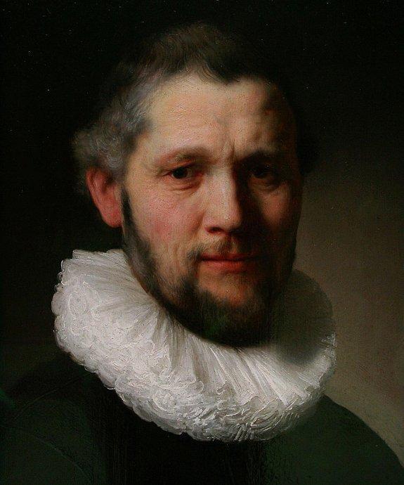 伦勃朗1632年创作朋友妻子的油画作品赏析