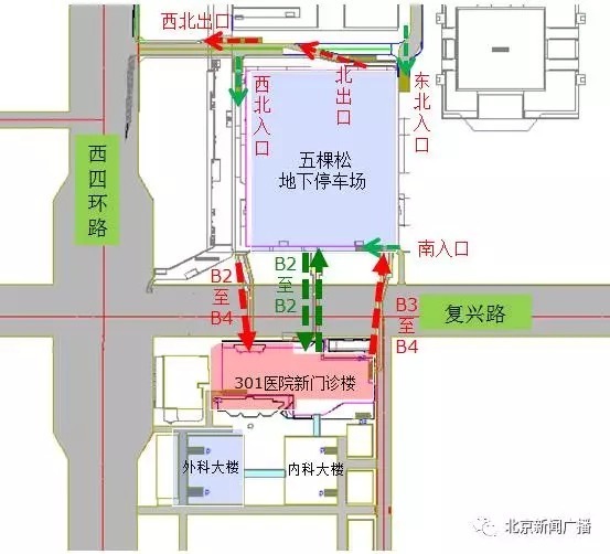 北京301医院分布图图片