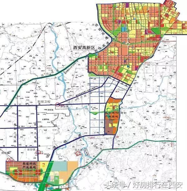 西安高新区版图扩大:雁塔、鄠邑、长安等部分