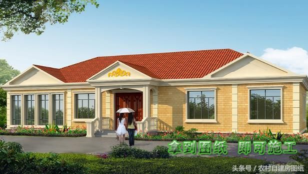 12款一层农村别墅设计图,2最实用5最漂亮,建楼