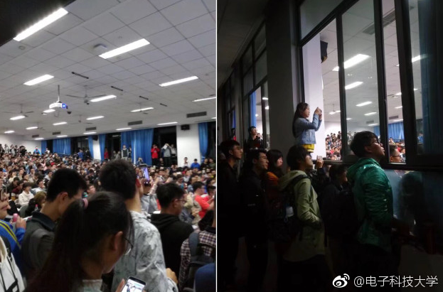 堪比演唱会!高校学生爬窗听微积分课 堪比演唱会!高校学生爬窗听微积分课