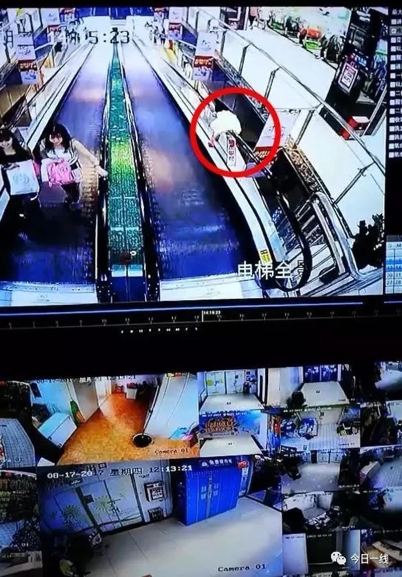 惊险一幕!东莞2岁女童攀爬商场电梯扶手,意外坠至一楼致颅内出血