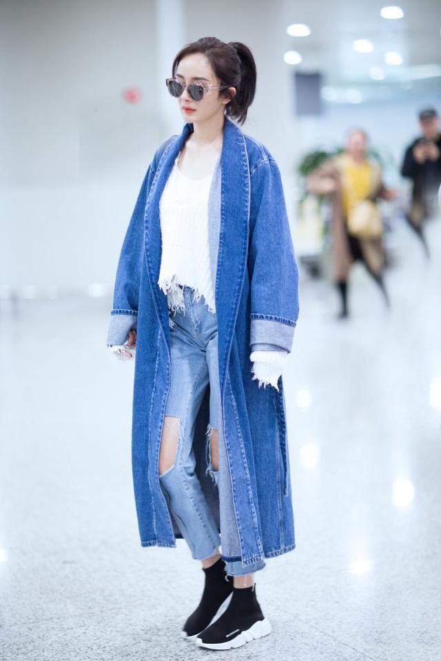 杨幂,gigi,rihanna的牛仔经 再不穿就没机会了