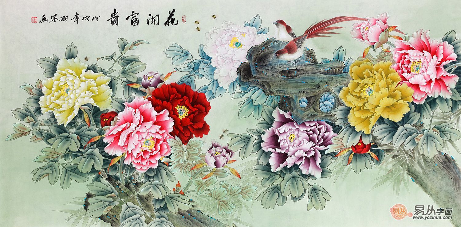 客厅里一般挂什么字画好,雅俗共赏花鸟画