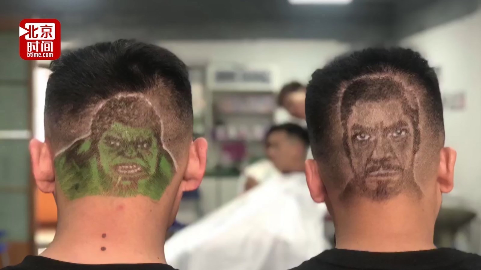 看复联“上头”了！硬核理发师剪出复联主角图案